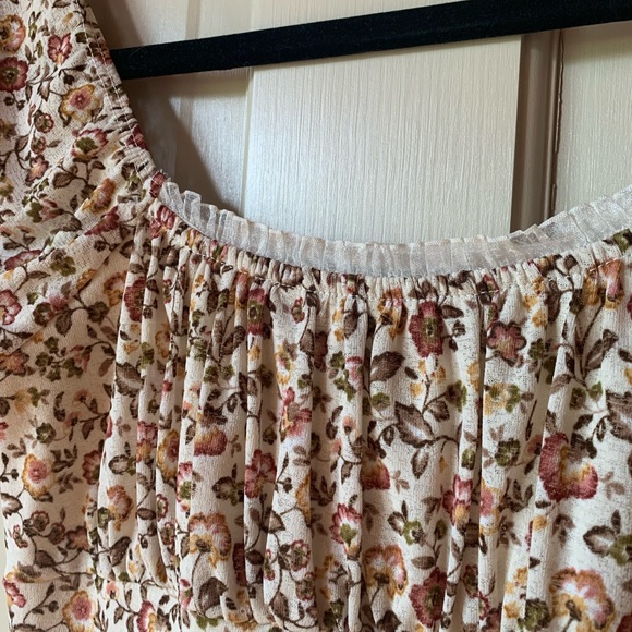 OFF THE SHOULDER DRESS Y2K FLORAL - Picture 3 of 5